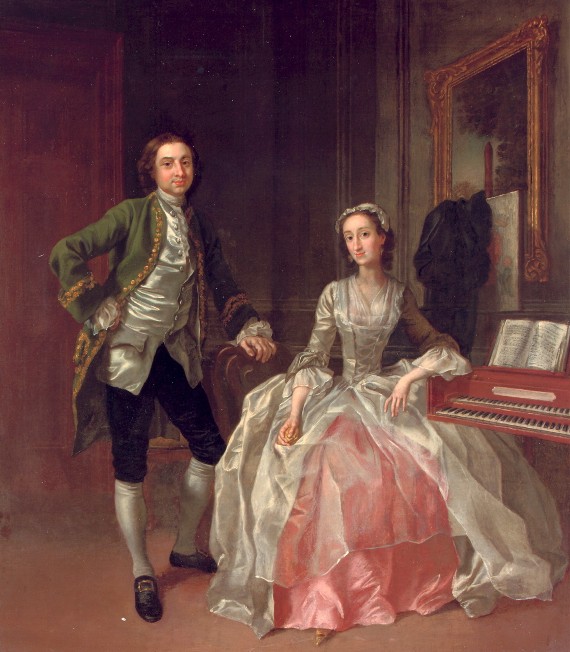 Mr. And Mrs. John Badger Weller by Francis Hayman